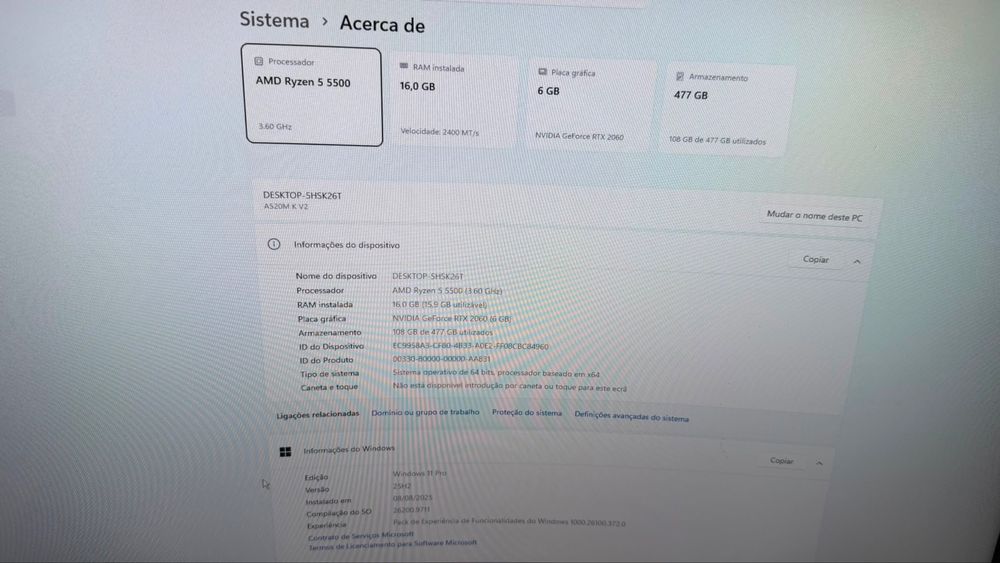 Vendo pc gamer como novo