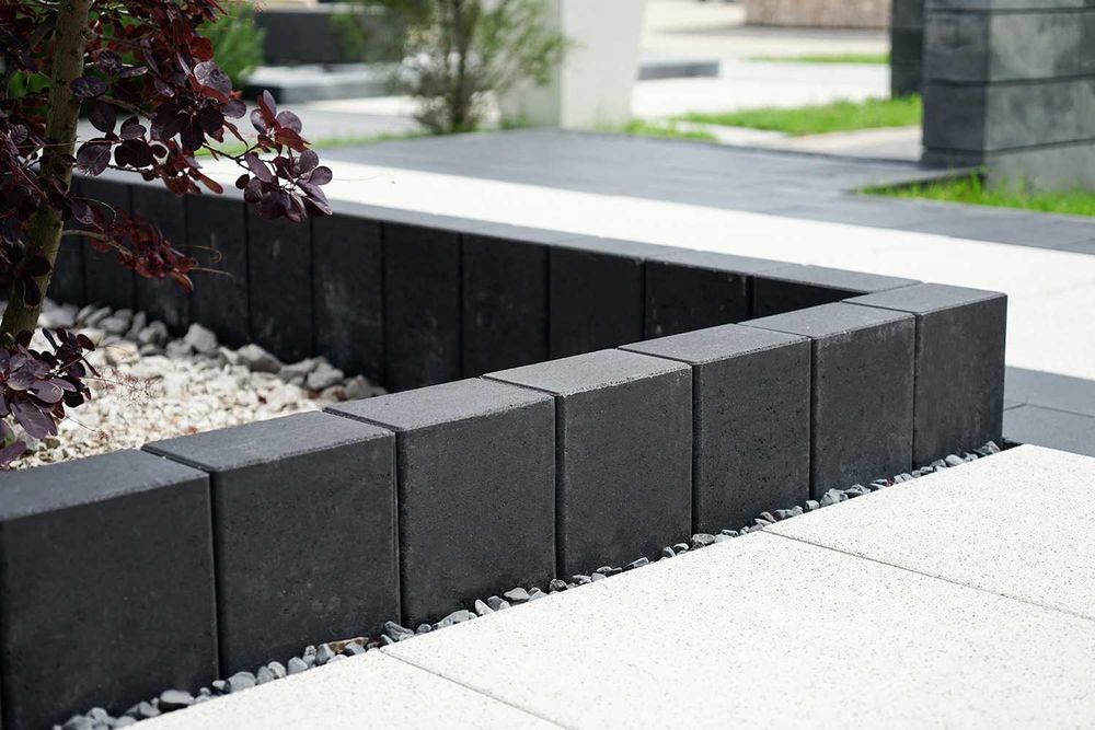 Palisada Novator Bruk-Bet wysokość 60 cm Grafit
