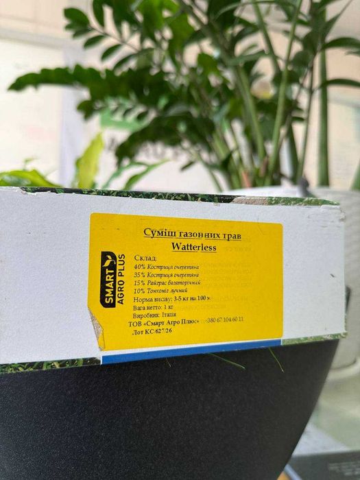 Газонная трава посухостіка, не потребує частого поливу  WATTERLESS 1 кг, 10 кг
