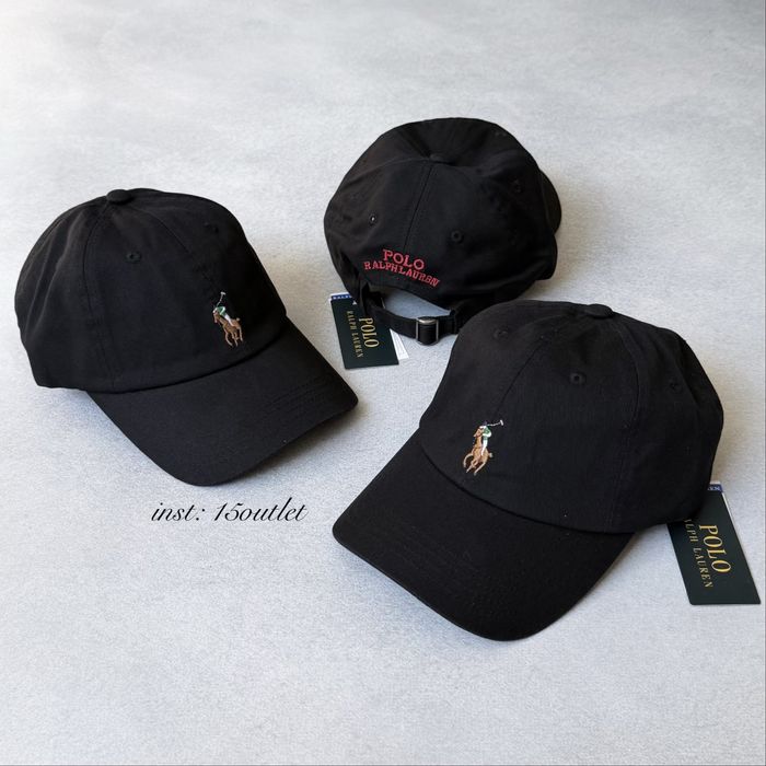Кепка Polo Ralph Lauren Чорна Байсболка Поло Ральф Лорен
