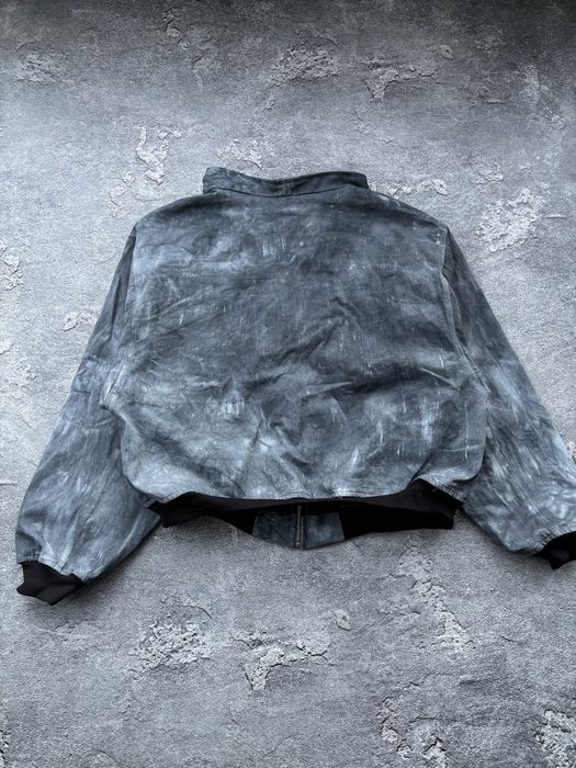 baggy textured faded denim jacket sk8 y2k opium vintage