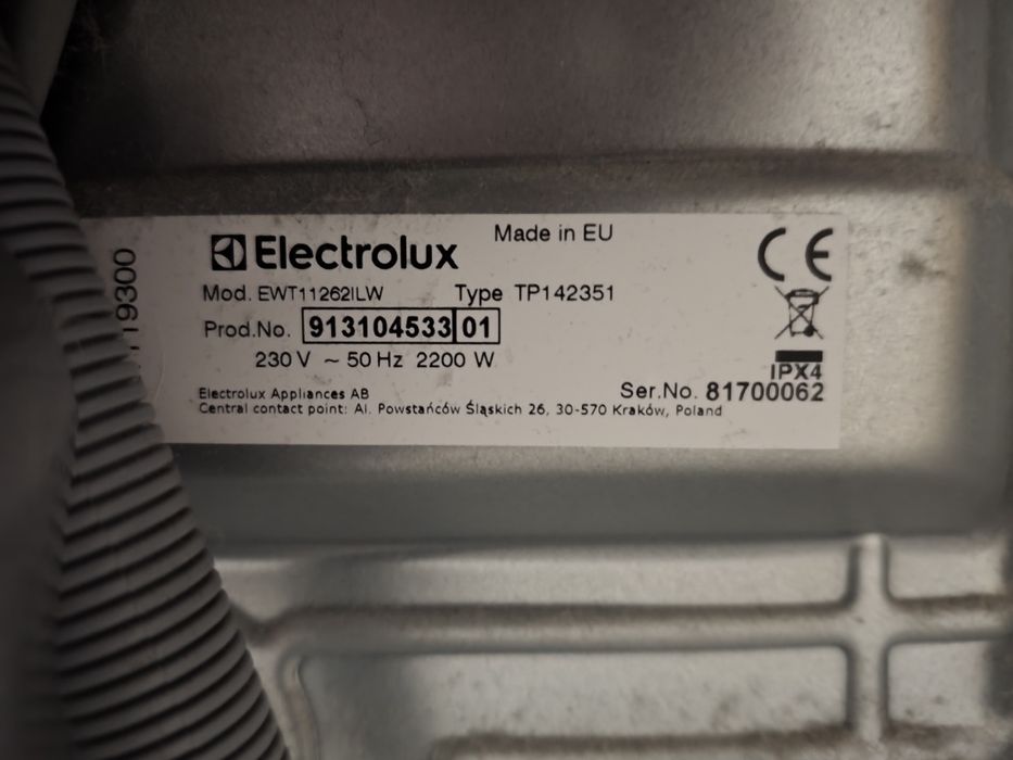 Pralka Electrolux