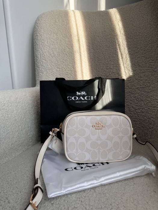 Шкіряна сумка у стилі Coach / коуч