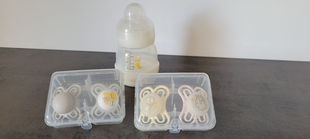 Butelka Mam 130ml i 4 smoczki Mam Perfect Start 0+