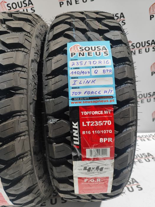 2 pneus novos Ilink 235-70R16 Oferta da Entrega