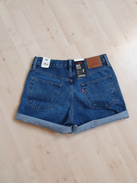 Nowe damskie szorty Levi's 501 Rolled Shorts rozm. 28