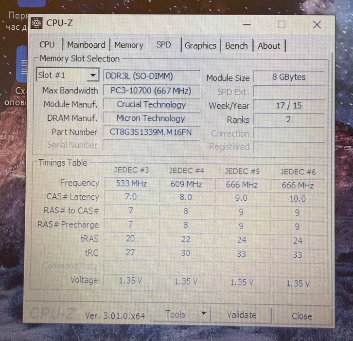 16GB 2x8GB DDR3L Micron SODIMM 1.35v