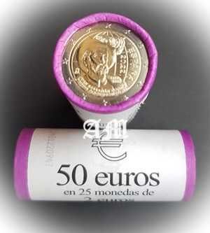 ESPANHA - 2 € Rolos de moedas Juan Sebastian Elcano
