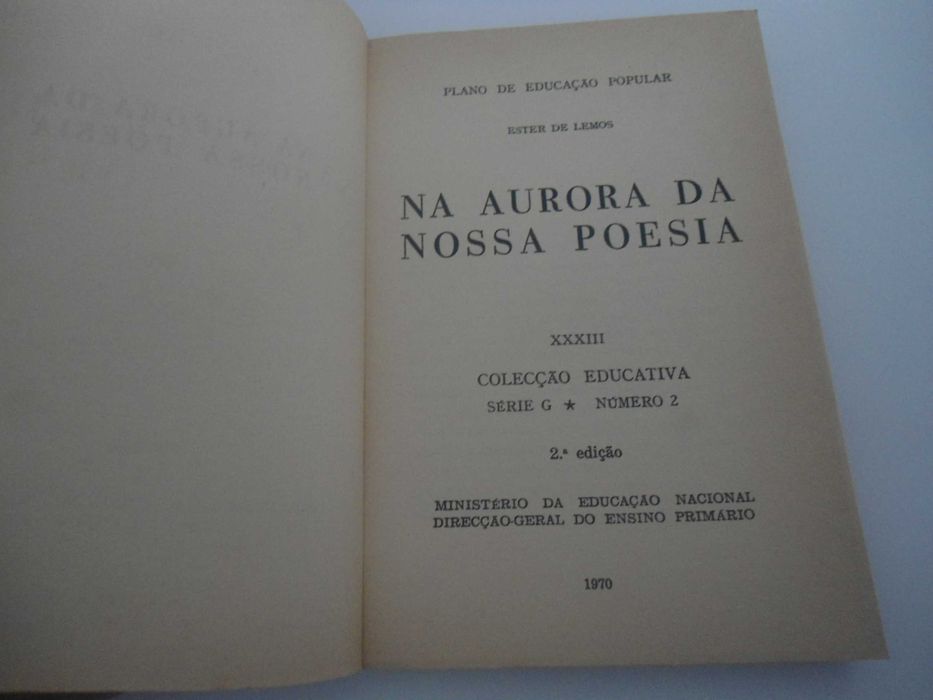 Na Aurora da nossa poesia por Ester de Lemos