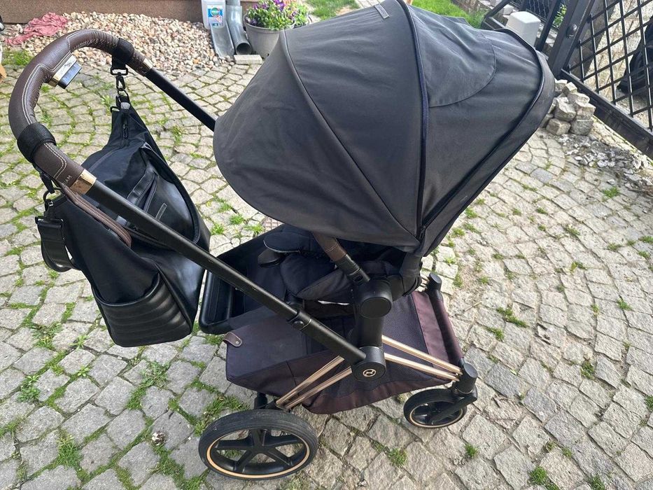 Cybex Priam rose gold gondola+spacerówka i akcesoria