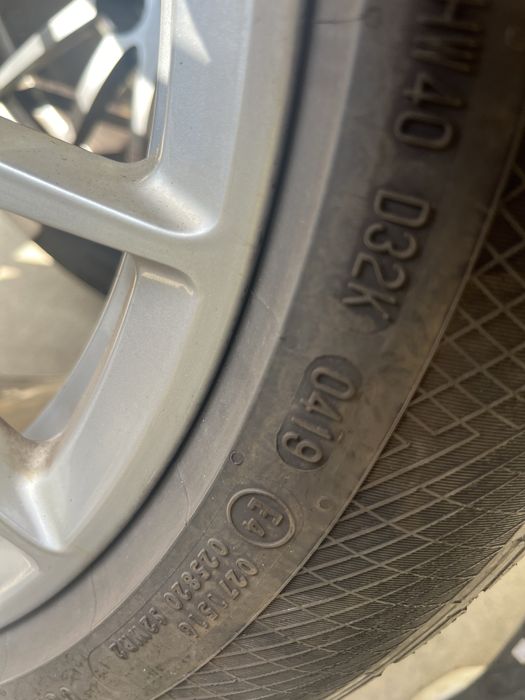 Комплект або окремо диски Audi OEM R17+шини Continental 225/50