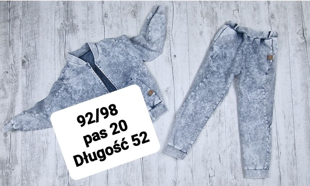 Spodnie bawełniane chłopięce bojówki joggery 92/98 mimi