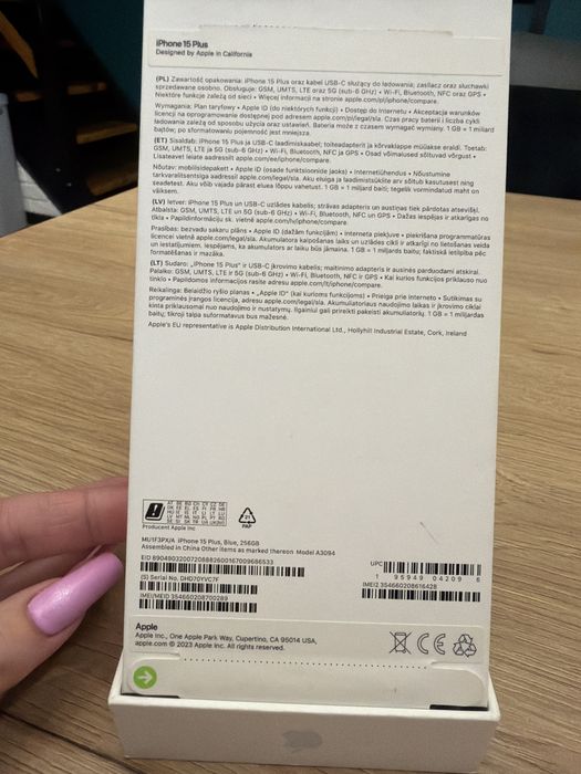iPhone 15 Plus 256 gb