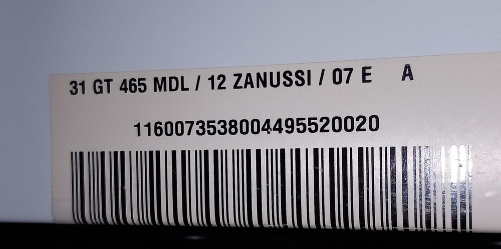 Frigorífico Zanussi