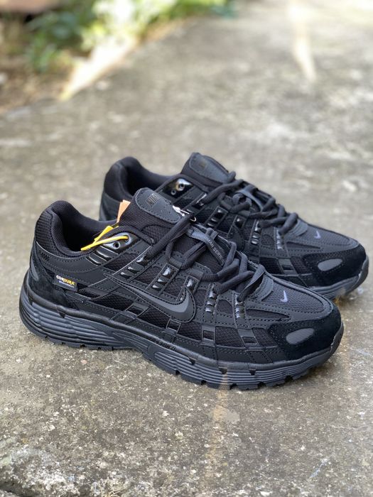 р. 44 | Кросівки Nike P-6000 Cordura All Black — Чоловічі Найк П-6000 чорні, водонепроникні, замшеві, на осінь