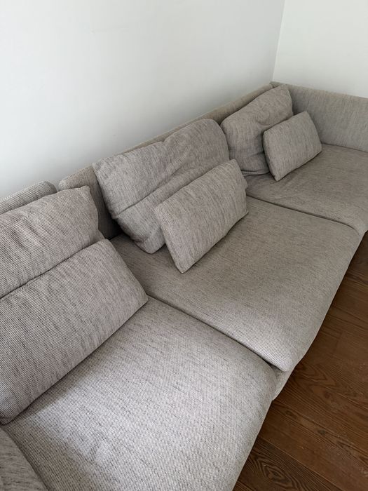 Kanapa Ikea Soderhamn 3-osobowa modułowa szara melanż