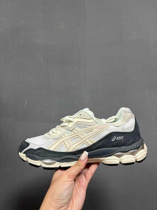 ‼️ НОВІ Кросівки Asics Gel-NYC White Beige Grey