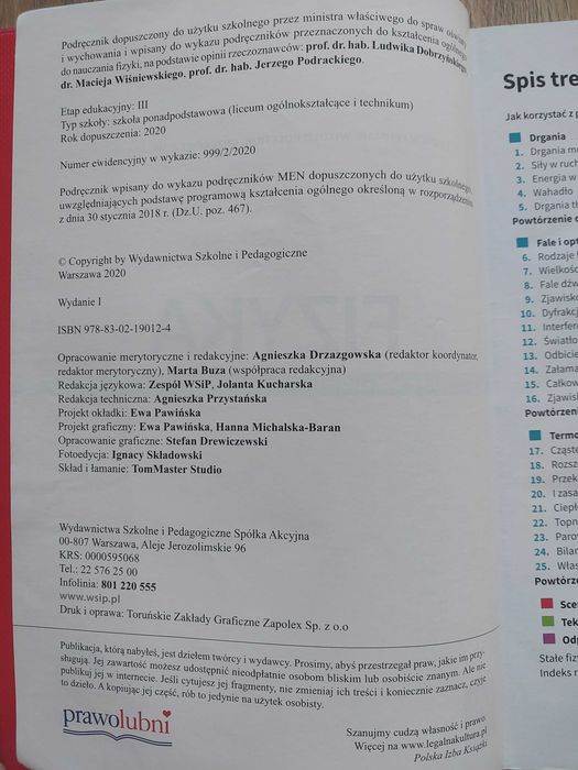 Fizyka 2 liceum technikum