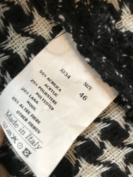 *20 % wełna* Marynarka pepitka na wiosnę r. S/M