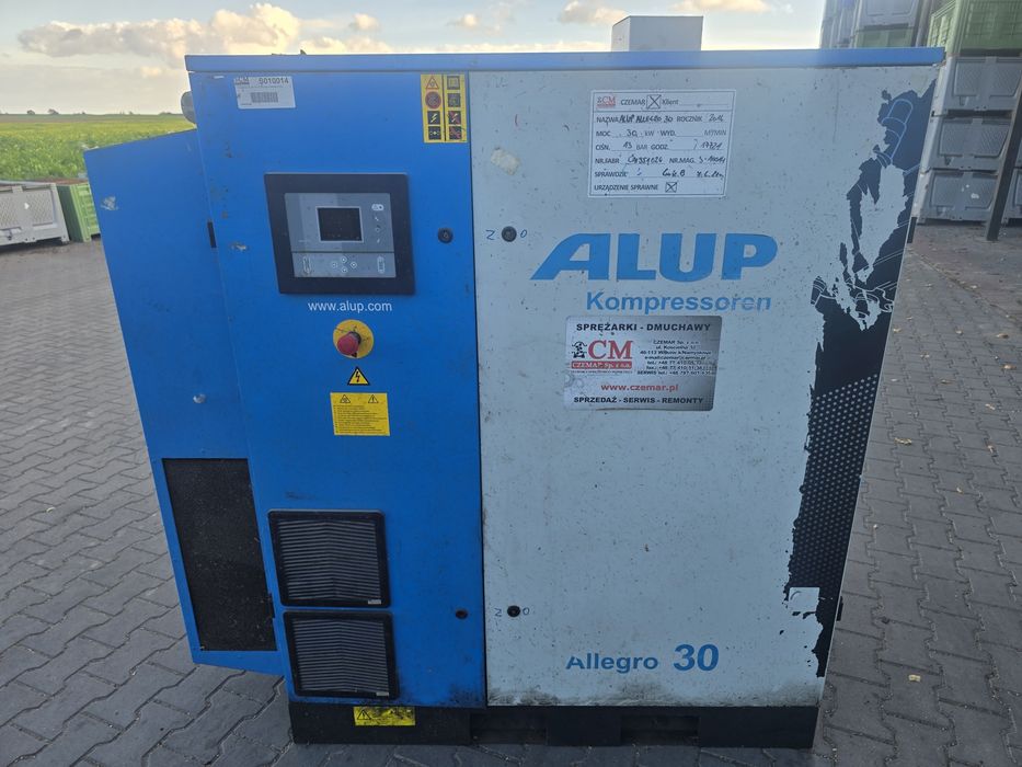 Sprężarka śrubowa ALUP ALLEGRO 30 kW, 2016 r. – uszkodzona
