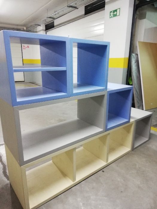 Móvel Cubos - Configurável - quarto de criança