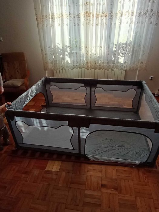 Kojec dla Dziecka Lionelo Willow Grey Concrete