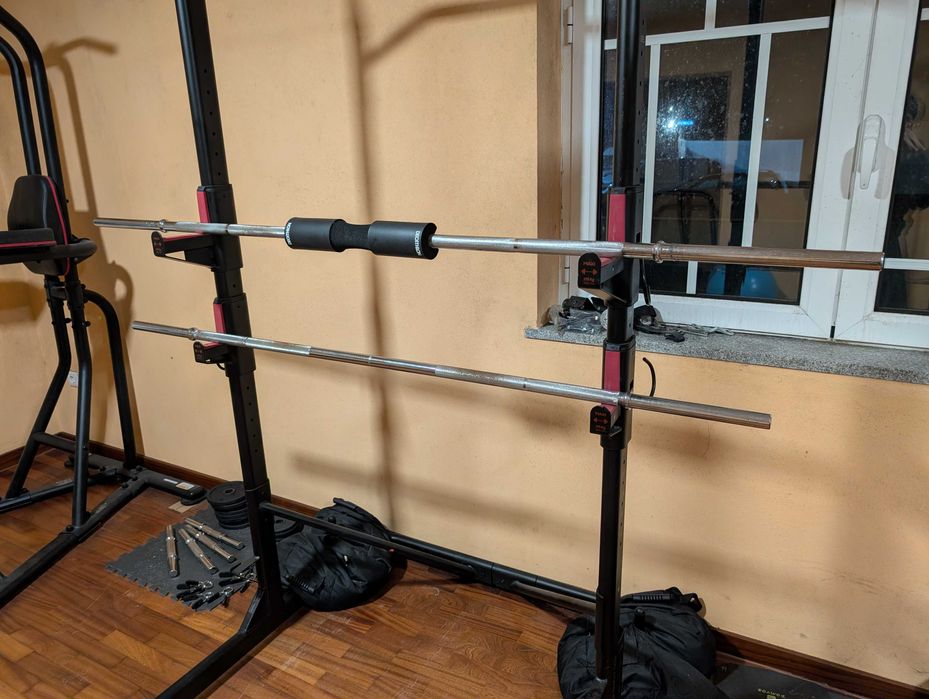 barra 175cm 28mm com 2 molas