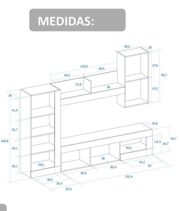 Movel com base tv e arrumação