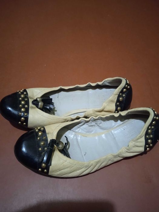 Балетки женские кожа