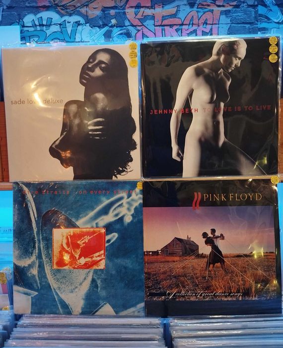 Vinil Guns n`roses Bowie Dylan Smiths Nirvana Queen Doors Sade Dire St