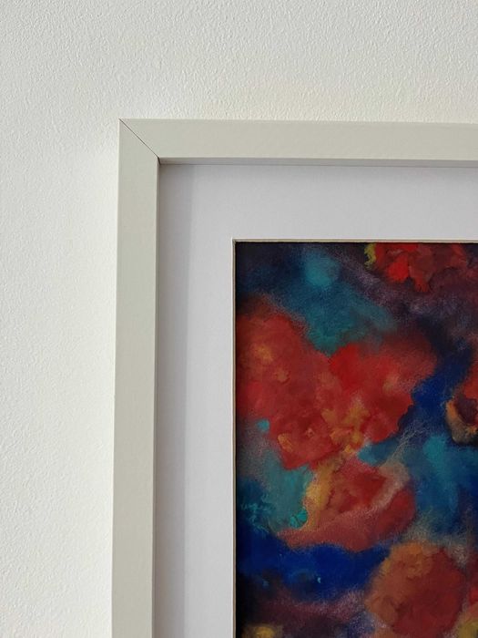 Pintura abstrata em aguarela