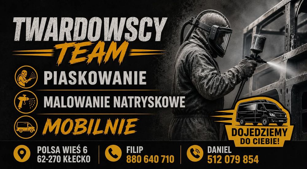 Mobilne piaskowanie i malowanie - dojazd do klienta