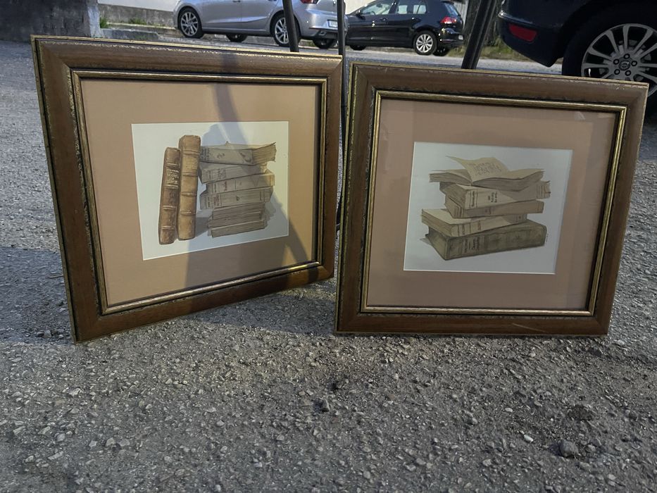 Quadros Livros 55 x 45 cm