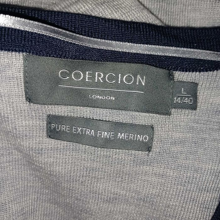 COERCION 100% wełna merino sweter śliczny dla L/XL