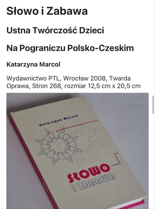 Slowo i zabawa, Katarzyna Marcol