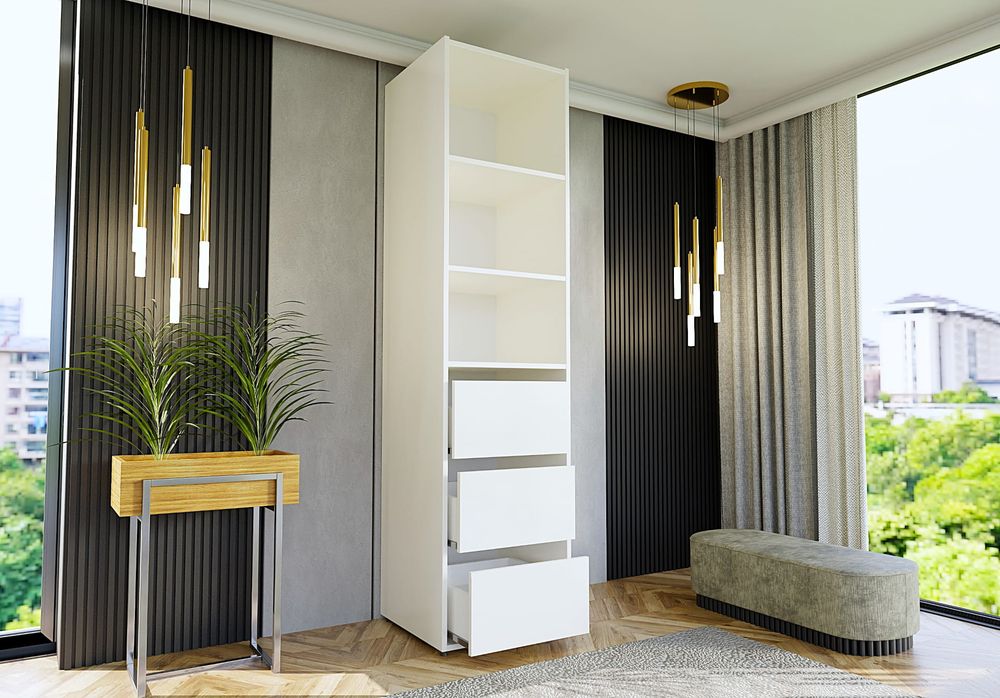 Szafa modułowa Box 3 Artisan z czarnym uchwytem