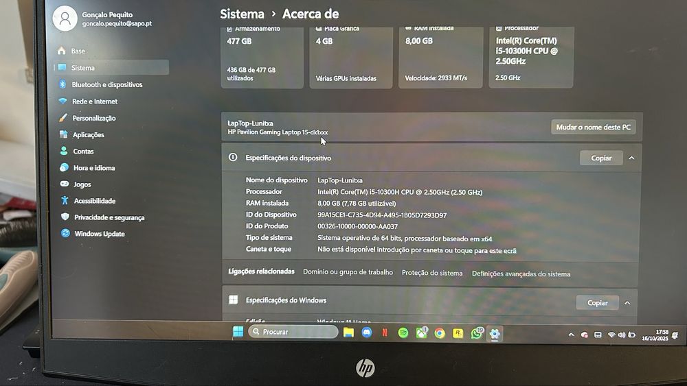 HP Pavilion Gaming Laptop 15-dk1xxx