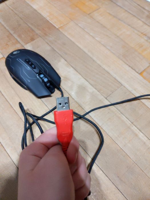 Ігрова комп'ютерна миша A4 Tech Q80 Maze Bloody (Black)