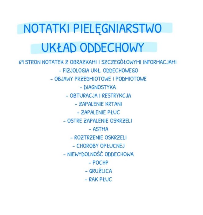 Pielęgniarstwo internistyczne / wewnętrzne - szczegółowe notatki