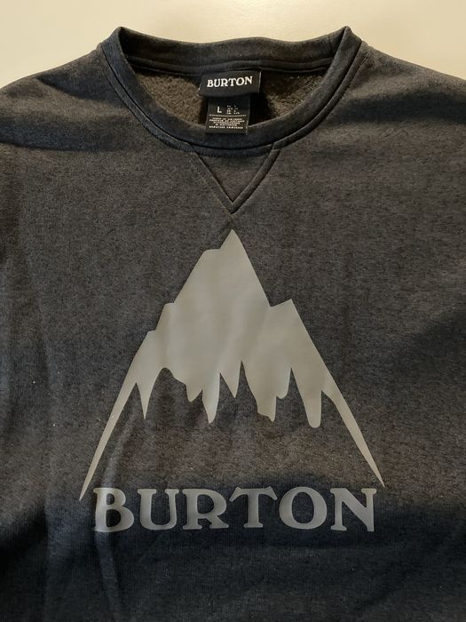 Burton Mens Oak Crew, True Black Heather New, Large Світшот