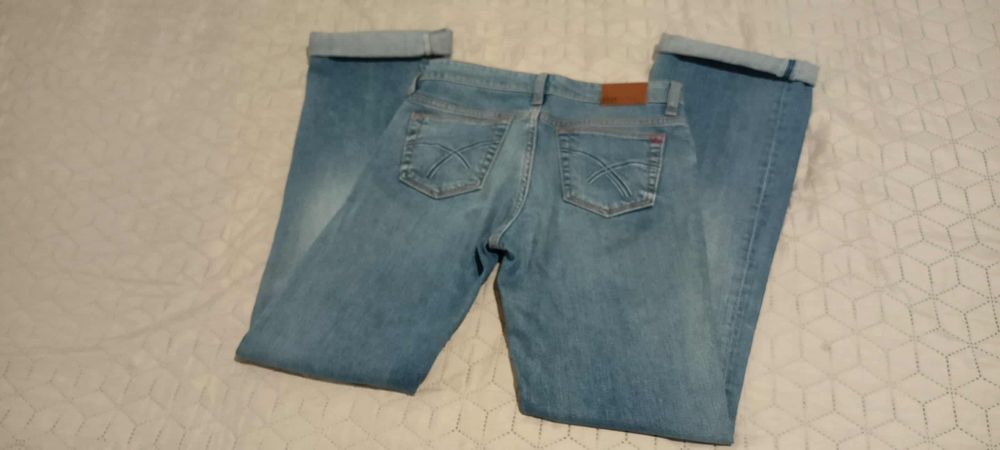 XS/S BIG STAR spodnie jeansy prosta nogawka