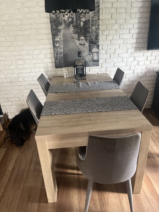 Krzesla materialowe 6szt