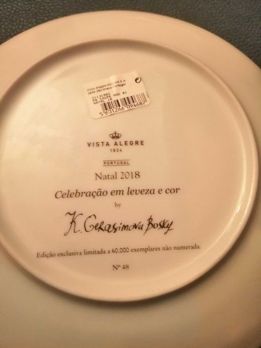 Pratos de Natal, vista alegre