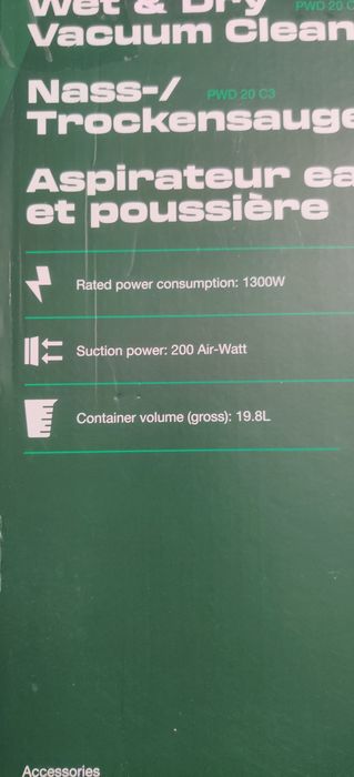Aspirador pó e líquidos Parkside 1200w
