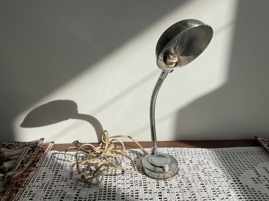 Vintage lamp, silver with lead 45/50+years old
