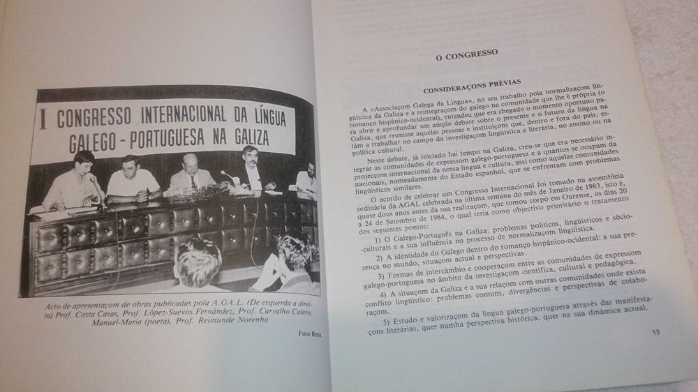 Actas (I congresso internacional língua galego-portuguesa na galiza)