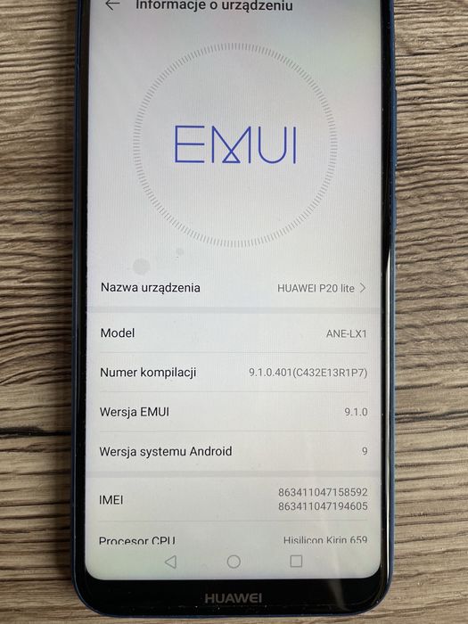 Telefon Huawei P20 Lite ANE-LX1 Blue/Niebieski 64GB/4GB RAM