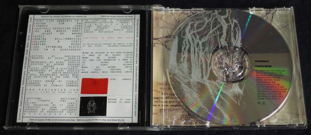 Álbum CD Música Radiohead Amnesiac