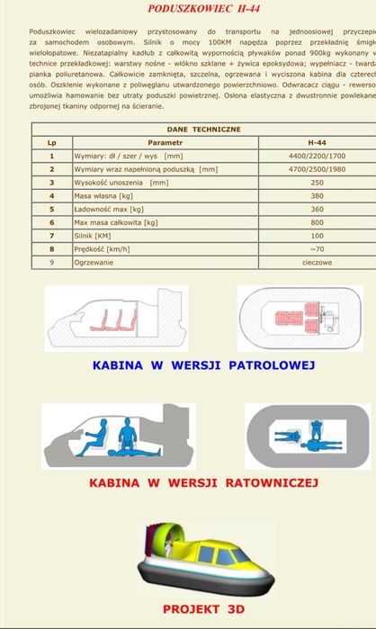 Sprzedam Poduszkowiec