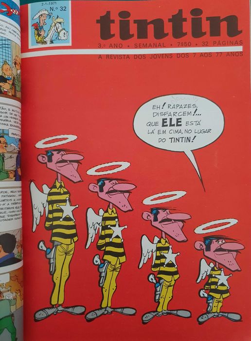 Livro encadernado da revista Tintin: Nº6 - 3ºAno, Anos 60